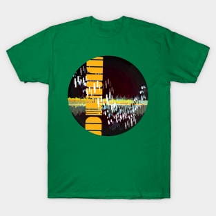 Lane Boy - Glitch Digital Abstract Art Colorful Wave T-Shirt